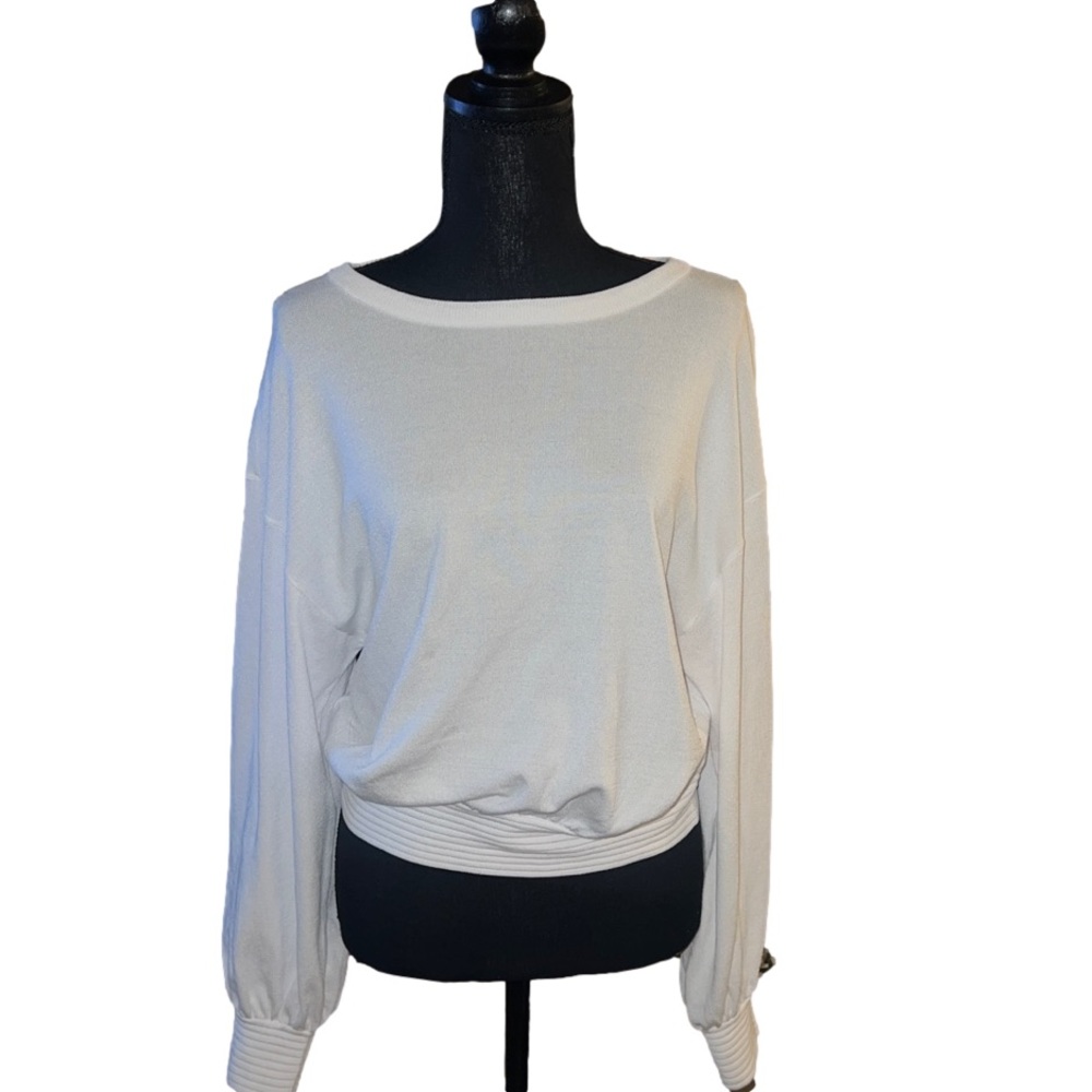 Express White Long Sleeve Top
